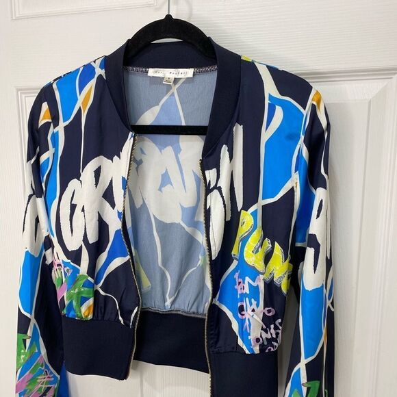 Her.. Bottari zip front long sleeve crop jacket, size small - Picture 8 of 13